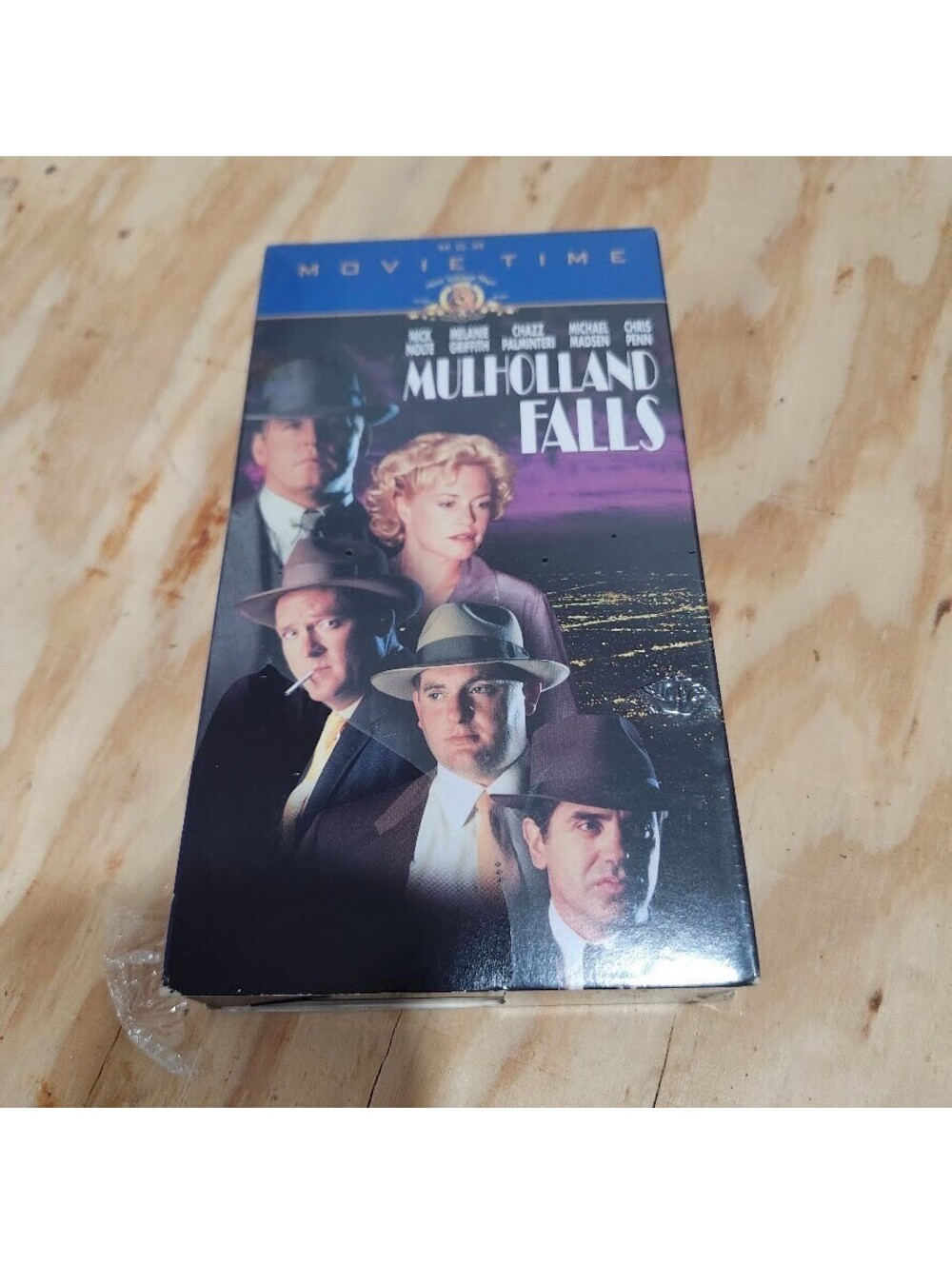 Mulholland Falls (VHS, 1998, Movie Time) New, Tear in plastic